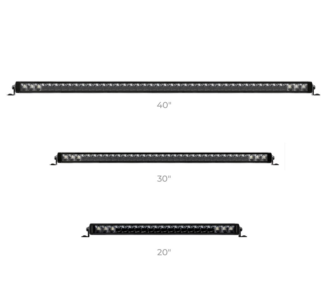Go Rhino Light Bar, Blackout Series, LED Bulb, 31.5 Inch Length, Combo Beam, Osrams Lens, Black Aluminum Housing, Surface Mount – 751653201CSS