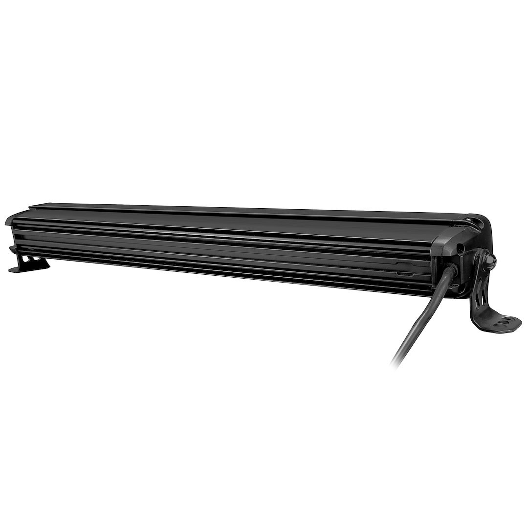 Go Rhino Light Bar, Blackout Series, LED Bulb, 21.5 Inch Length, 40 Osram 5 Watts, 200 Watts at 6.86/12 Volt – 3.46/24 Volt, Combo Beam – 752002111CDS