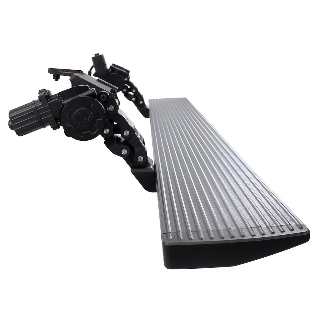 Go Rhino Running Board, E-Board E1, Textured Black, Aluminum, Lighted, Rocker Panel Mount – 20443587PC