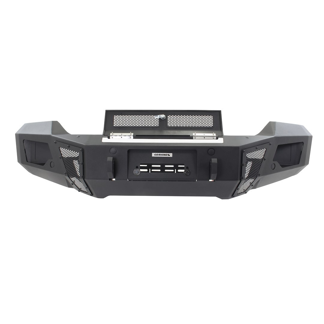 Go Rhino Bumper, BR6, Modular Design, With Mounting Hardware, Without Grille Guard, With External Winch Mount, With D-Ring Shackle Mounts – 24180T