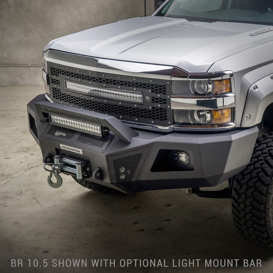 Go Rhino Driving/ Fog Light Mounting Bar, Requires BR10/ BR10.5/ BR11 Bumper for Mounting – 26173T