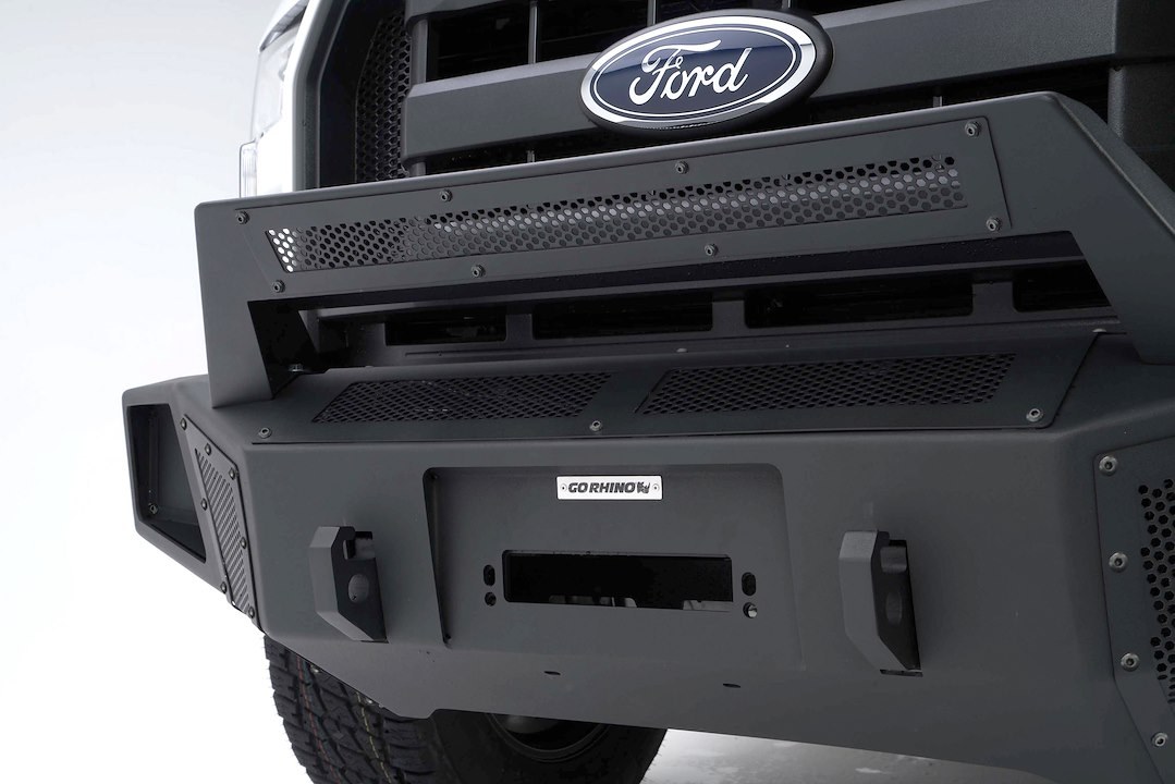 Go Rhino Driving/ Fog Light Mounting Bar, Front BR5.5/ BR6 Bumper Mount, Mount 20 Inch Single Light Bar IN the Removable Vent Screen Area – 26573T