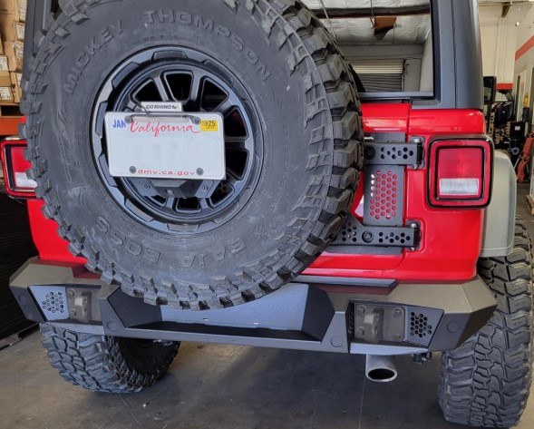 Go Rhino Bumper, Trailline, One Piece Full Width New Design, Direct-Fit, Mounting Hardware Included, Compatible with Factory Hitch – 274120T