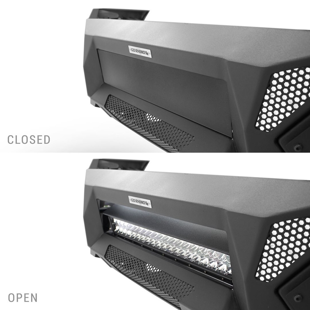 Go Rhino Bumper, Element, One Piece Design, Mounting Hardware Included, Without Grille Guard, Without Winch Mount – 341861T