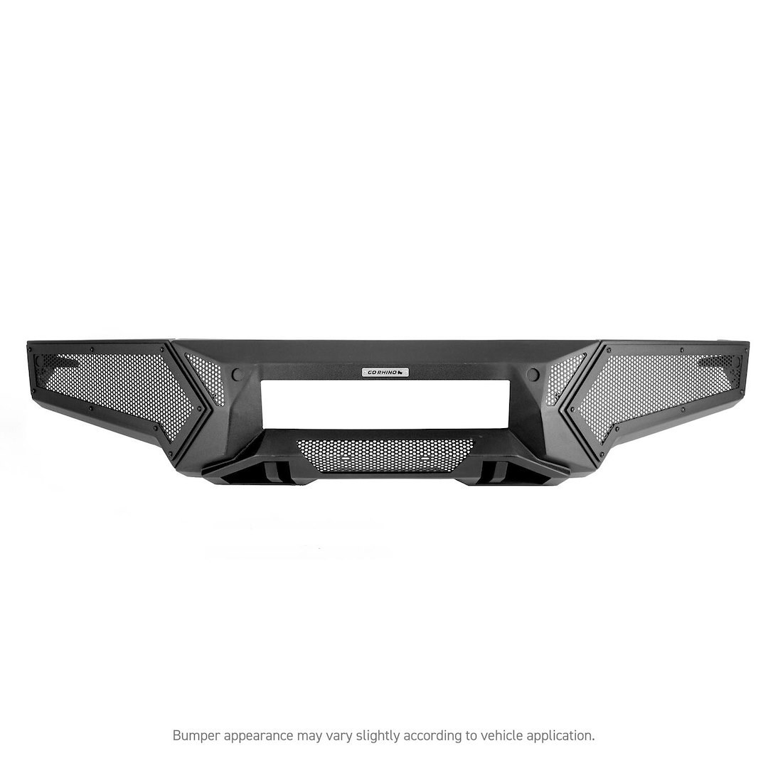 Go Rhino Bumper, Element, One Piece Design, Mounting Hardware Included, Without Grille Guard, Without Winch Mount – 34186T