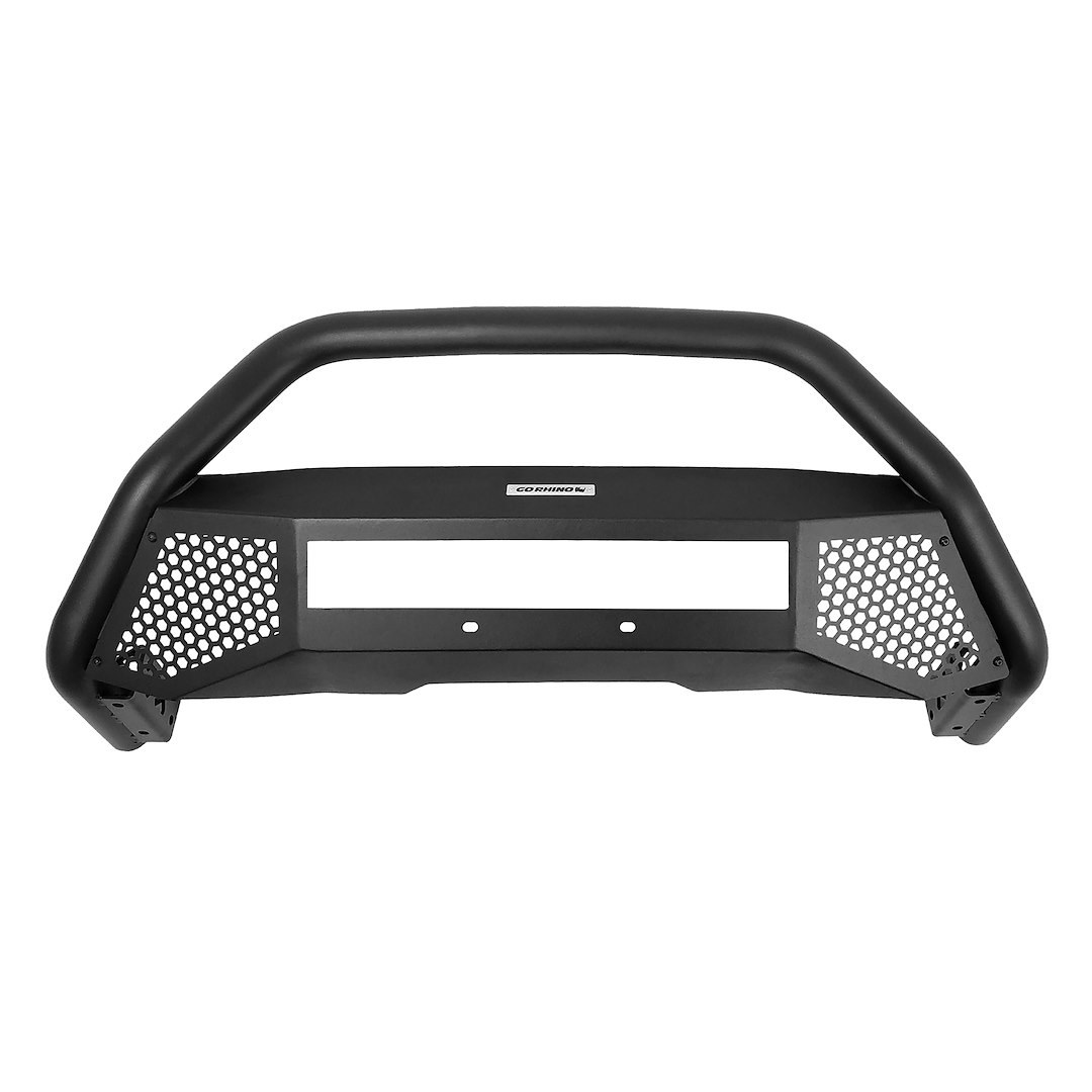 Go Rhino Bull Bar, Rhino! Charger- RC4, Textured Powder Coated, Black, Mild Steel, 2.5 Inch Diameter – 5488620LT