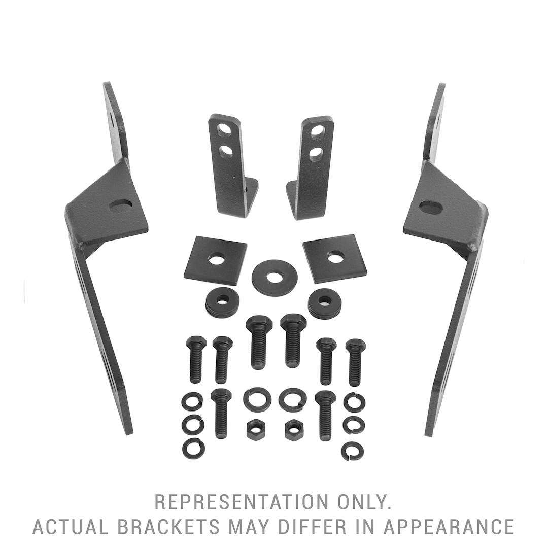 Go Rhino Bull Bar, Rhino! Charger- RC4, Textured Powder Coated, Black, Mild Steel, 2.5 Inch Diameter – 5488620LT
