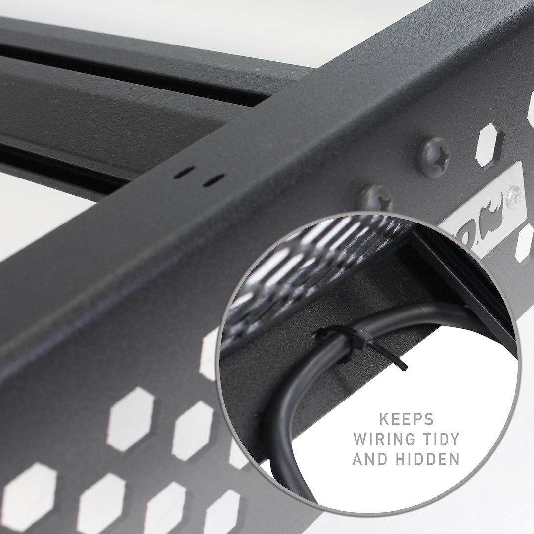 Go Rhino Roof Rack, Ceros, Powder Coat, Textured Black, Aluminum – 5933000T