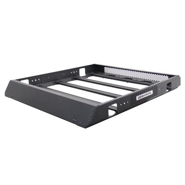 Go Rhino Roof Basket, SRM400, 48 Inch Length X 50 Inch Wide, Textured, Black, Aluminum – 5934048T