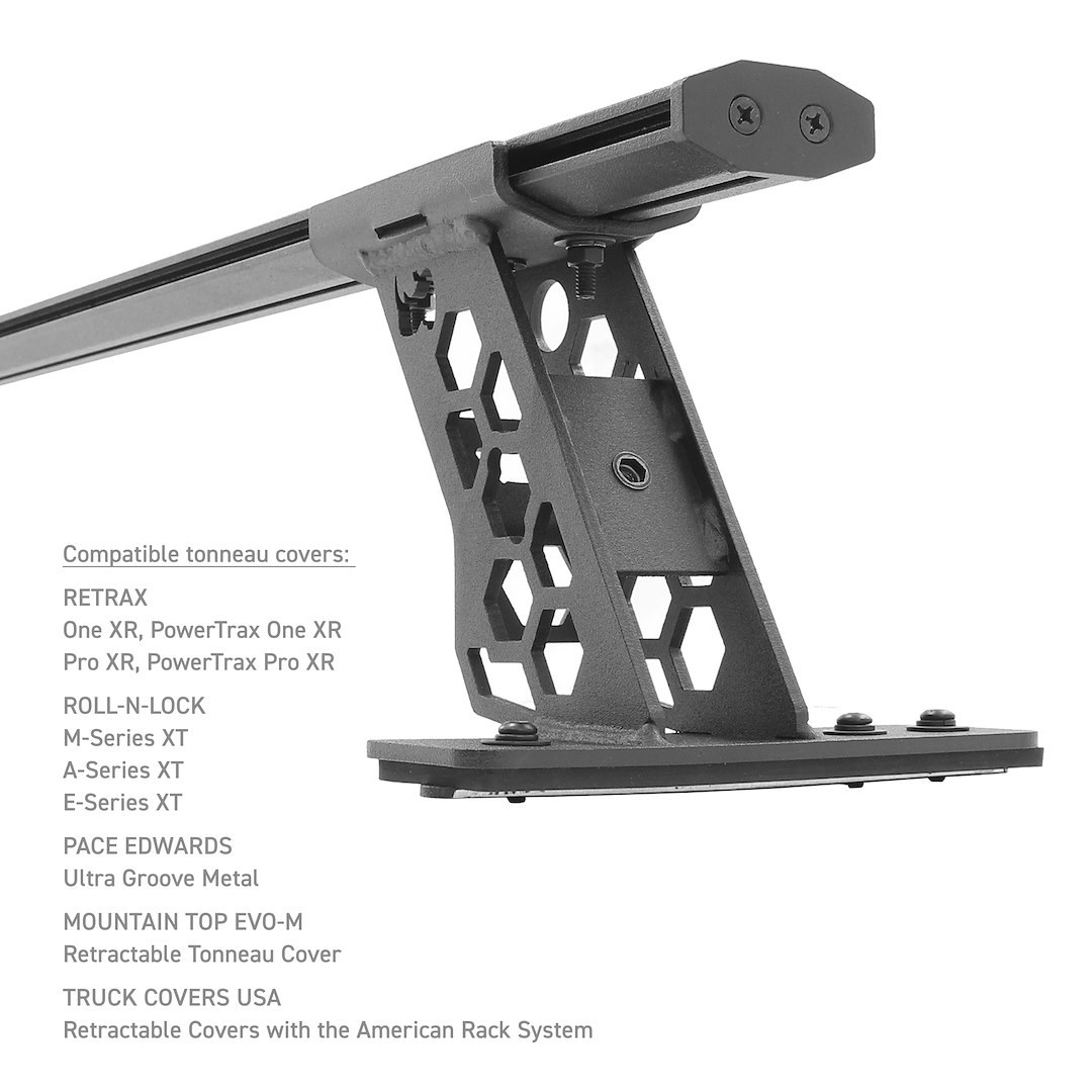 Go Rhino Bed Cargo Rack Cross Bar, Xrs, For Mounting Cargo Boxes/ Rooftop Tents/ Kayaks/ Bikes, 300 Pound Max Capacity, 48 Inch Length – 5935015T