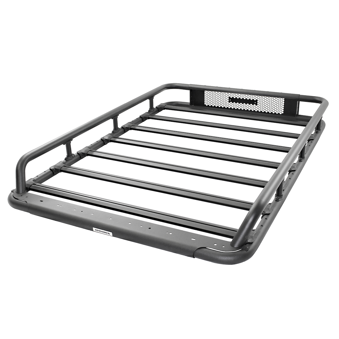 Go Rhino Roof Basket, SRM600, Mounts to OEM Crossbars, 55 Inch Length X 52 Inch Wide, Load Rating Determined by Choice of Mounting System – 5936055T