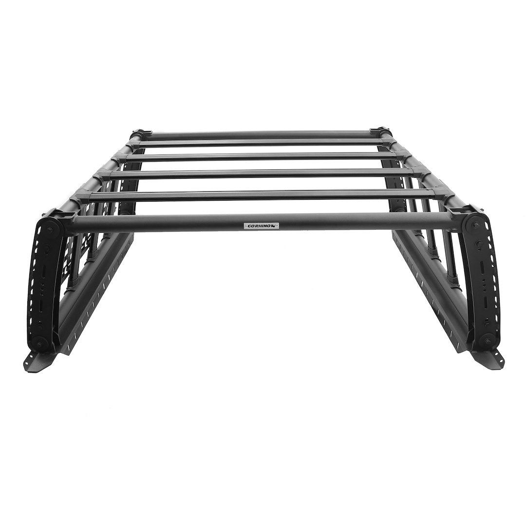 Go Rhino Bed Cargo Rack, Xrs Overland Xtreme, Factory Bed or Bed Rail Mount, Textured Powder Coated, Black, Mild Steel – 5950000T