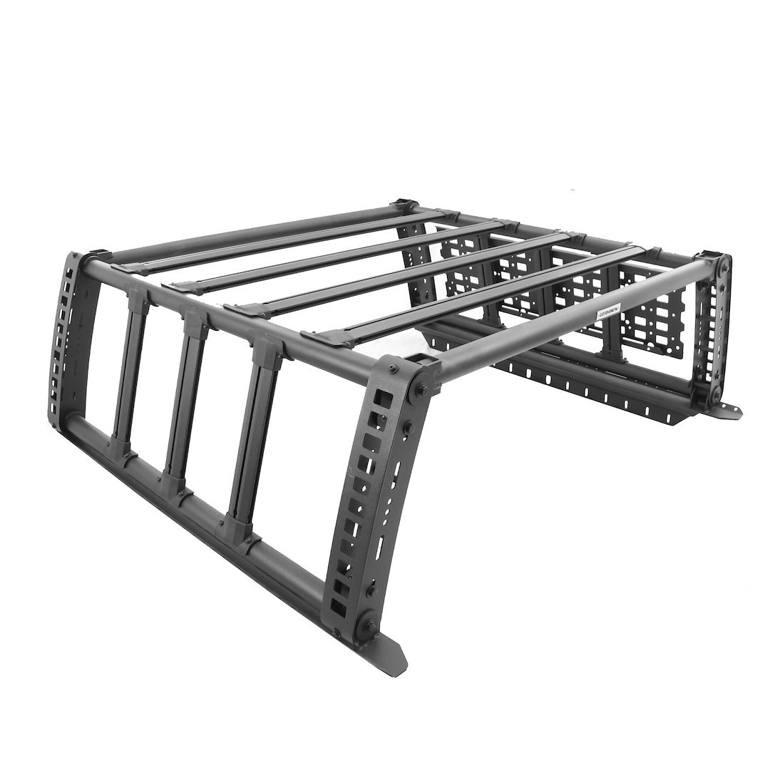 Go Rhino Bed Cargo Rack, Xrs Overland Xtreme, Factory Bed or Bed Rail Mount, Textured Powder Coated, Black, Mild Steel – 5950000T