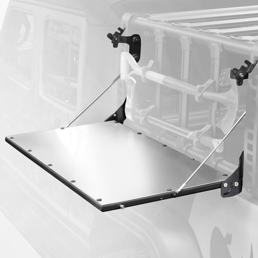 Go Rhino Bed Cargo Rack Side Rail Panel, Xrs, Mounts to Overland Xtreme Racks, Fold Down, 200 Pound Capacity, Black, Steel – 5950110T