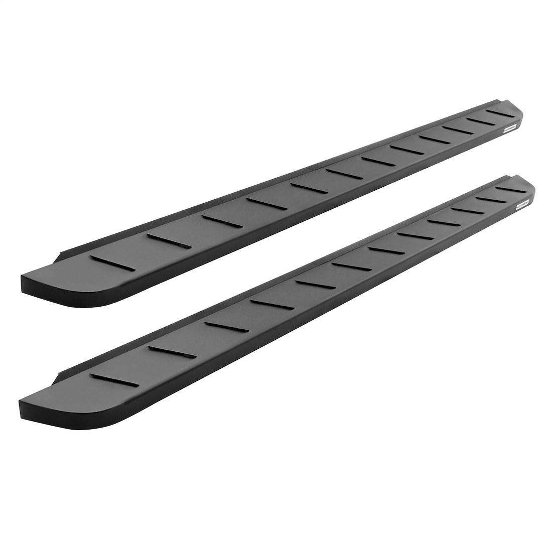 Go Rhino Running Board, RB10, Textured, Black, Galvanized Steel, Unlighted, Rocker Panel Mount, Without Drop Down Step – 63434680PC