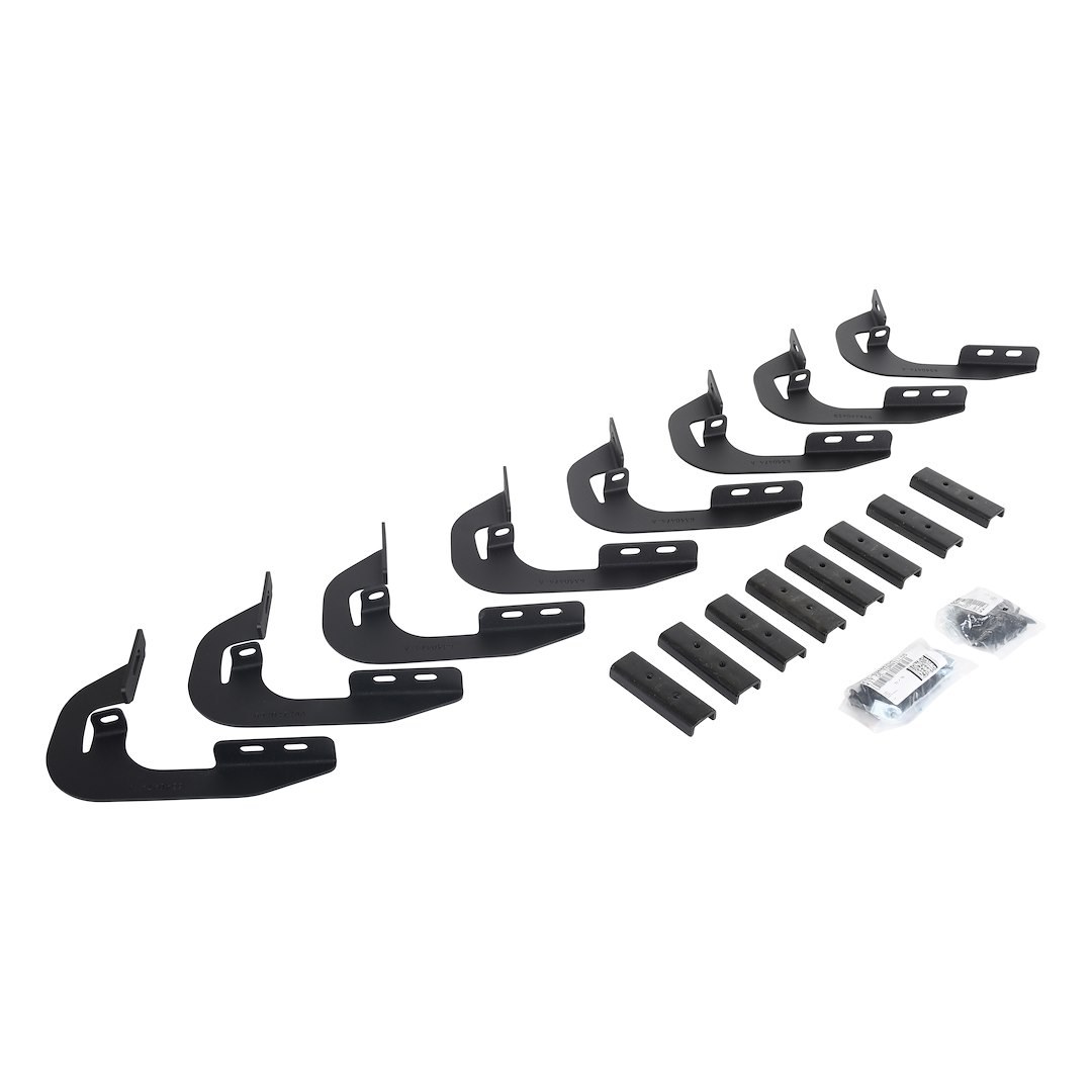 Go Rhino Running Board, RB10, Textured, Black, Galvanized Steel, Unlighted, Rocker Panel Mount, With Drop Down Step – 6344397320PC