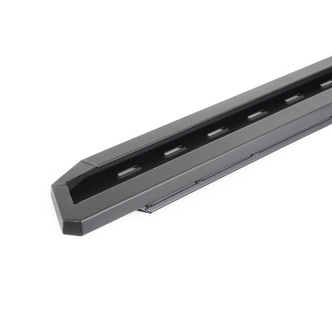 Go Rhino Running Board, RB30, Textured, Black, Galvanized Steel, Unlighted, Body/Frame Mount, Without Drop Down Steps – 69604880PC