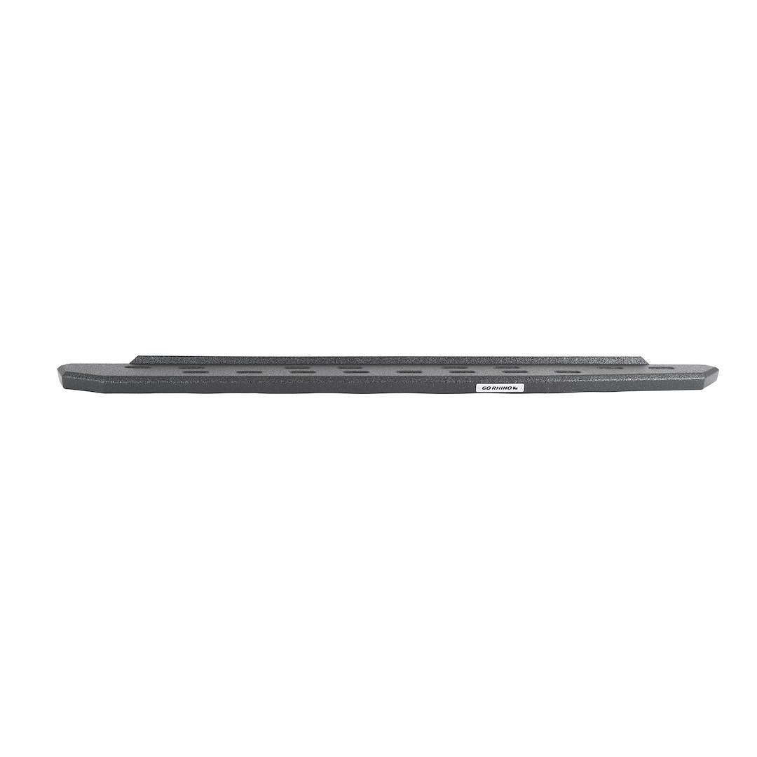 Go Rhino Running Board, RB30 Slim Line, Protective Bedliner Coating, Black, Galvanized Steel, Unlighted, Body/Frame Mount – 69613157ST