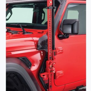 Go Rhino Jack Mount, Highlift Jack, Mounts to Driver Side Front Quarter Panel, Black, Mild Steel – 701001T