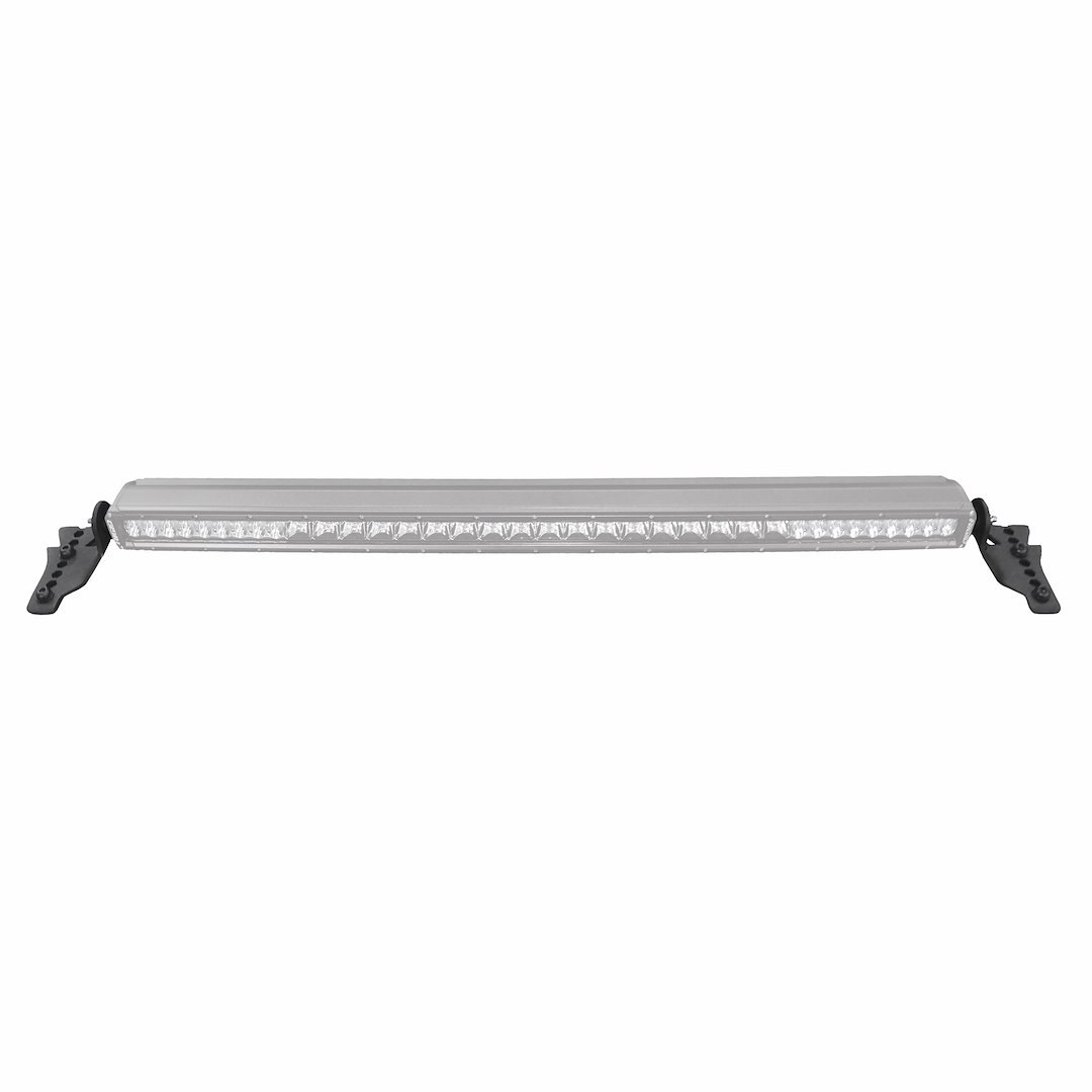 Go Rhino Light Bar Mounting Kit, Hood Hinge Mount, Mounts One 30 Inch Single Row Light Bar, Textured Powder Coated, Black, Steel – 731300T