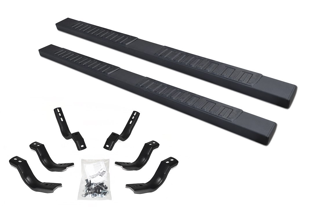 Go Rhino Running Board, OE Xtreme II, Powder Coated, Textured Black, Steel, Unlighted, Rocker Panel Mount – 6862449987T