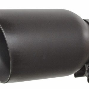 Go Rhino Exhaust Tail Pipe Tip, 2-1/2 Inch Inside Diameter, 4 Inch Outside Diameter, Black Textured Powder Coated Stainless Steel, Round – GRT21248FB