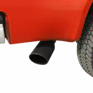 Go Rhino Exhaust Tail Pipe Tip, 2-1/4 Inch Inside Diameter, 3 Inch Outside Diameter, Black Powder Coated Stainless Steel, Round – GRT225310B