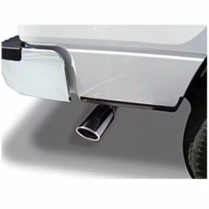 Go Rhino Exhaust Tail Pipe Tip, 2-1/4 Inch Inside Diameter, 4 Inch Outside Diameter, Chrome Plated Stainless Steel, Round, Angle Cut – GRT225414