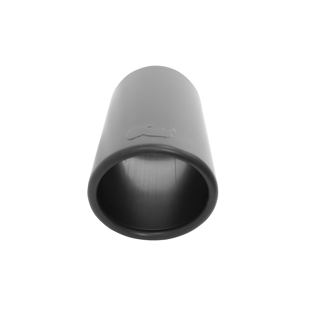 Go Rhino Exhaust Tail Pipe Tip, 2-1/4 Inch Inside Diameter, 4 Inch Outside Diameter, Black Powder Coated Stainless Steel, Round – GRT225414B