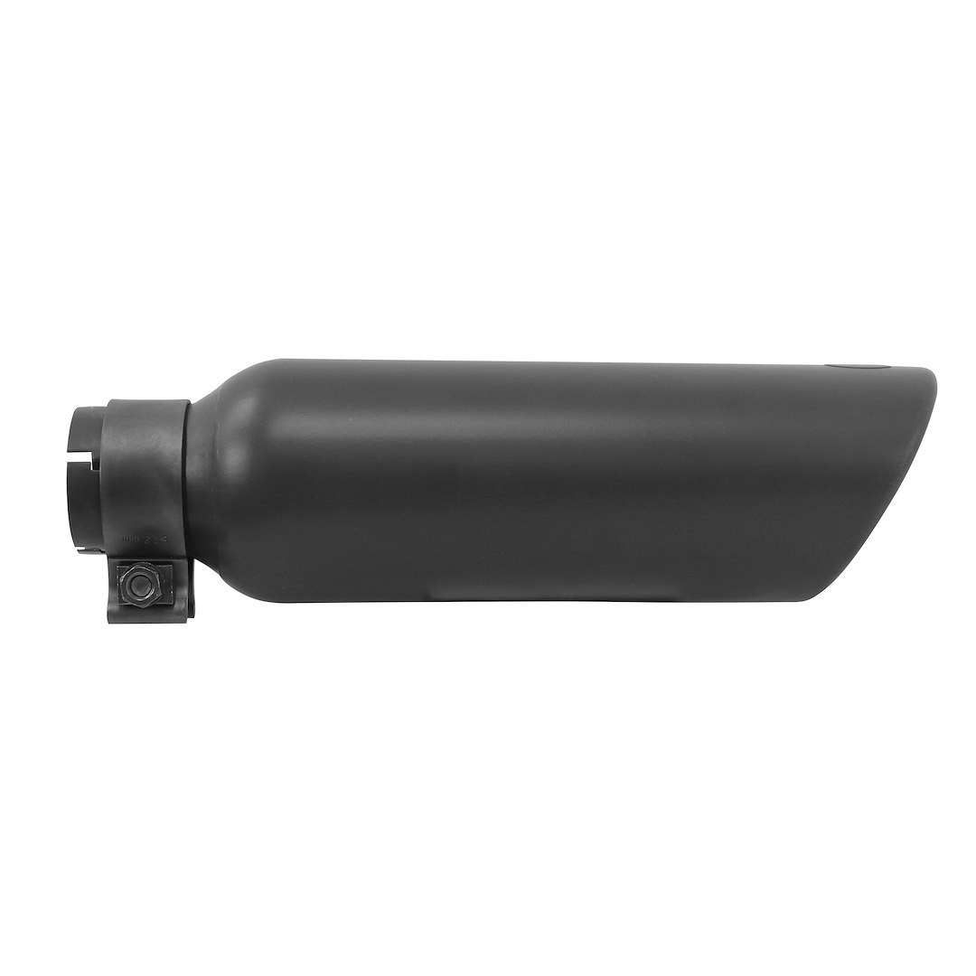 Go Rhino Exhaust Tail Pipe Tip, 2-1/4 Inch Inside Diameter, 4 Inch Outside Diameter, Black Powder Coated Stainless Steel, Round – GRT225414B