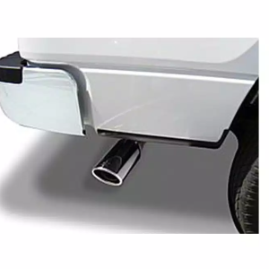 Go Rhino Exhaust Tail Pipe Tip, 2 Inch Inside Diameter, 3 Inch Outside Diameter, Chrome Plated Stainless Steel, Round, Angle Cut – GRT2310
