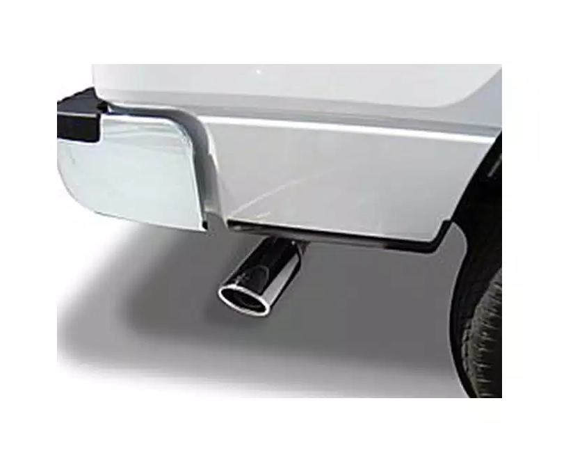 Go Rhino Exhaust Tail Pipe Tip, 2 Inch Inside Diameter, 3 Inch Outside Diameter, Chrome Plated Stainless Steel, Round, Angle Cut – GRT2310