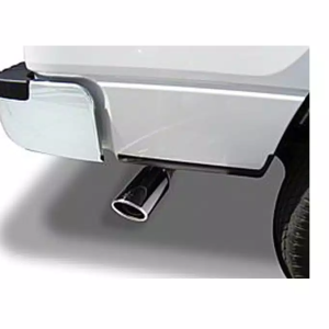 Go Rhino Exhaust Tail Pipe Tip, 2-3/4 Inch Inside Diameter, 4 Inch Outside Diameter, Chrome Plated Stainless Steel, Round, Angle Cut – GRT234410