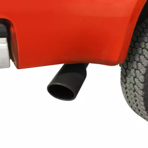 Go Rhino Exhaust Tail Pipe Tip, 2-3/4 Inch Inside Diameter, 4 Inch Outside Diameter, Black Powder Coated Stainless Steel, Round – GRT234410B