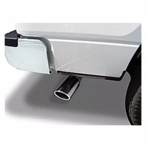 Go Rhino Exhaust Tail Pipe Tip, 2-3/4 Inch Inside Diameter, 4 Inch Outside Diameter, Chrome Plated Stainless Steel, Round, Angle Cut – GRT234414