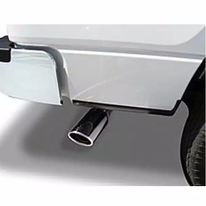 Go Rhino Exhaust Tail Pipe Tip, 2-1/2 Inch Inside Diameter, 4 Inch Outside Diameter, Chrome Plated Stainless Steel, Round, Angle Cut – GRT25414