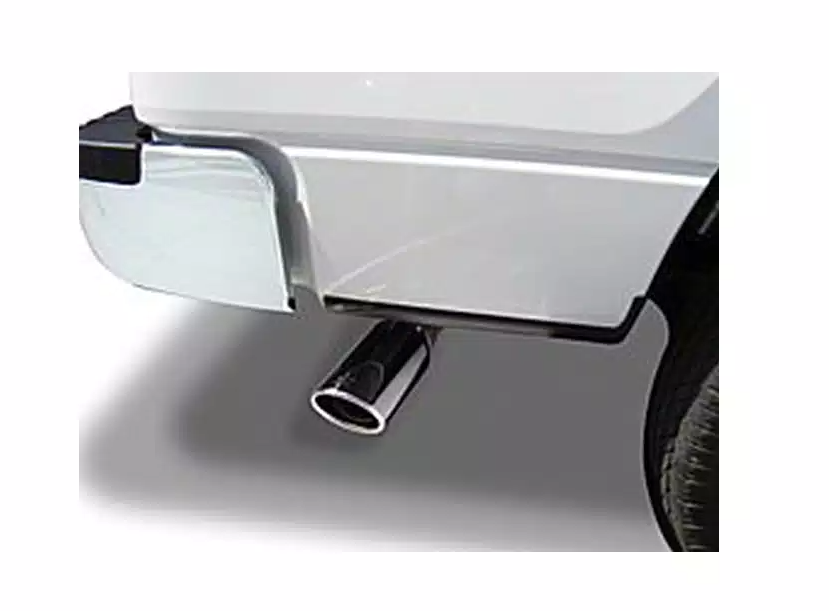 Go Rhino Exhaust Tail Pipe Tip, 2-1/2 Inch Inside Diameter, 4 Inch Outside Diameter, Chrome Plated Stainless Steel, Round, Angle Cut – GRT25414