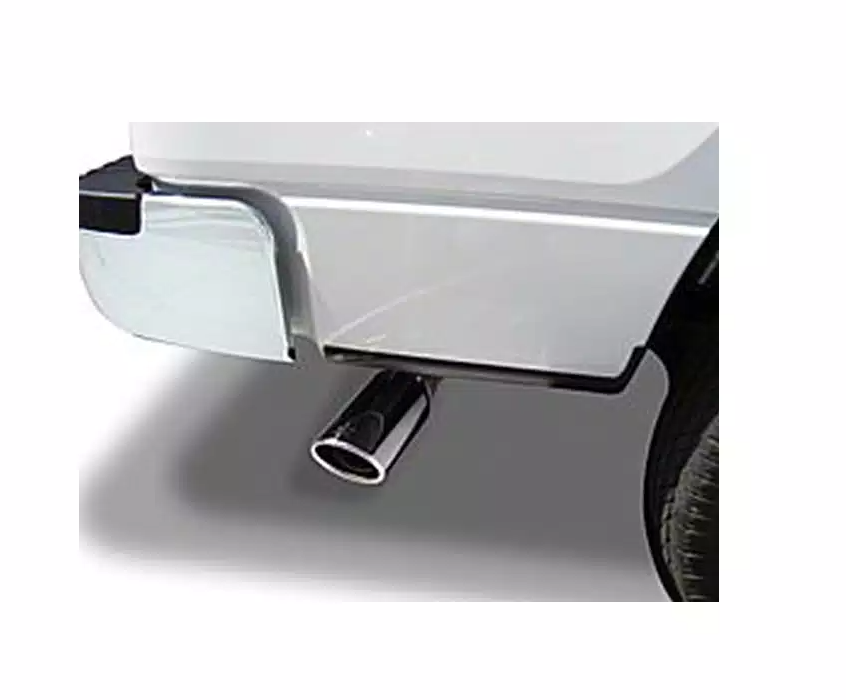 Go Rhino Exhaust Tail Pipe Tip, 3 Inch Inside Diameter, 4 Inch Outside Diameter, Chrome Plated Stainless Steel, Round, Angle Cut – GRT3410