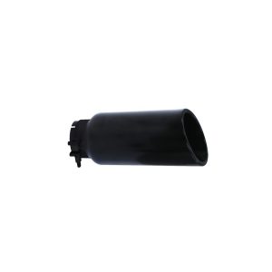 Go Rhino Exhaust Tail Pipe Tip, 3 Inch Inside Diameter, 4 Inch Outside Diameter, Black Powder Coated Stainless Steel, Round, Angle Cut – GRT3410B