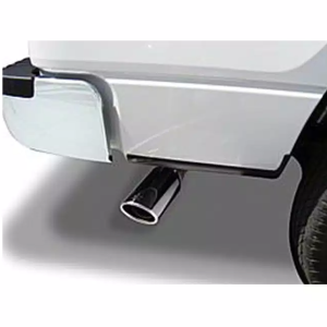 Go Rhino Exhaust Tail Pipe Tip, 3 Inch Inside Diameter, 4 Inch Outside Diameter, Chrome Plated Stainless Steel, Round, Angle Cut – GRT3414