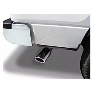 Go Rhino Exhaust Tail Pipe Tip, 4 Inch Inside Diameter, 5 Inch Outside Diameter, Chrome Plated Stainless Steel, Round, Angle Cut – GRT4510