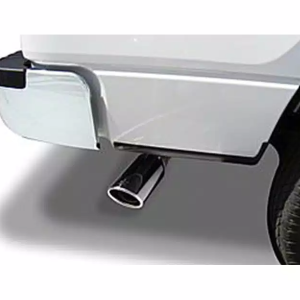 Go Rhino Exhaust Tail Pipe Tip, 4 Inch Inside Diameter, 5 Inch Outside Diameter, Chrome Plated Stainless Steel, Round, Angle Cut – GRT4514