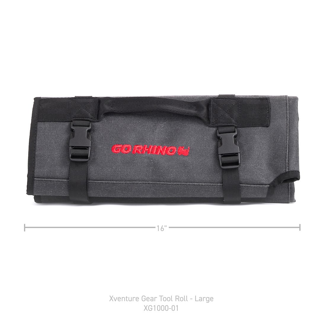 Go Rhino Gear Bag, Xventure, Roll-Up Style, 7 Inch Length X 7 Inch Wide (closed)/ 29-1/2 Inch Length X 39 Inch Length (opened) – XG1000-01