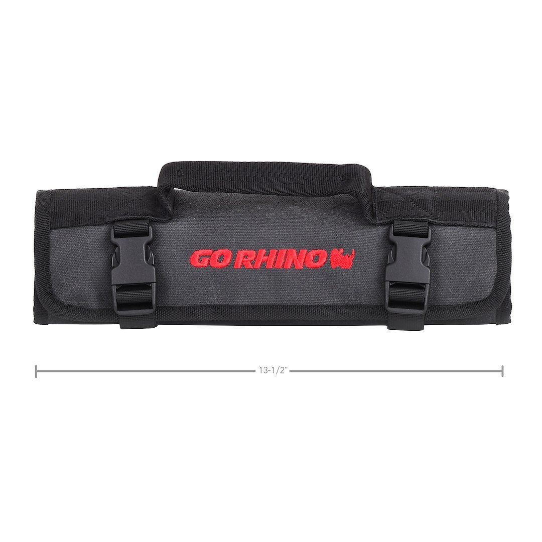 Go Rhino Gear Bag, Xventure, Roll-Up Style, 3-1/2 Inch Length X 3-1/2 Inch Wide (closed)/ 13 Inch Length X 13-1/2 Inch Length (opened) – XG1050-01