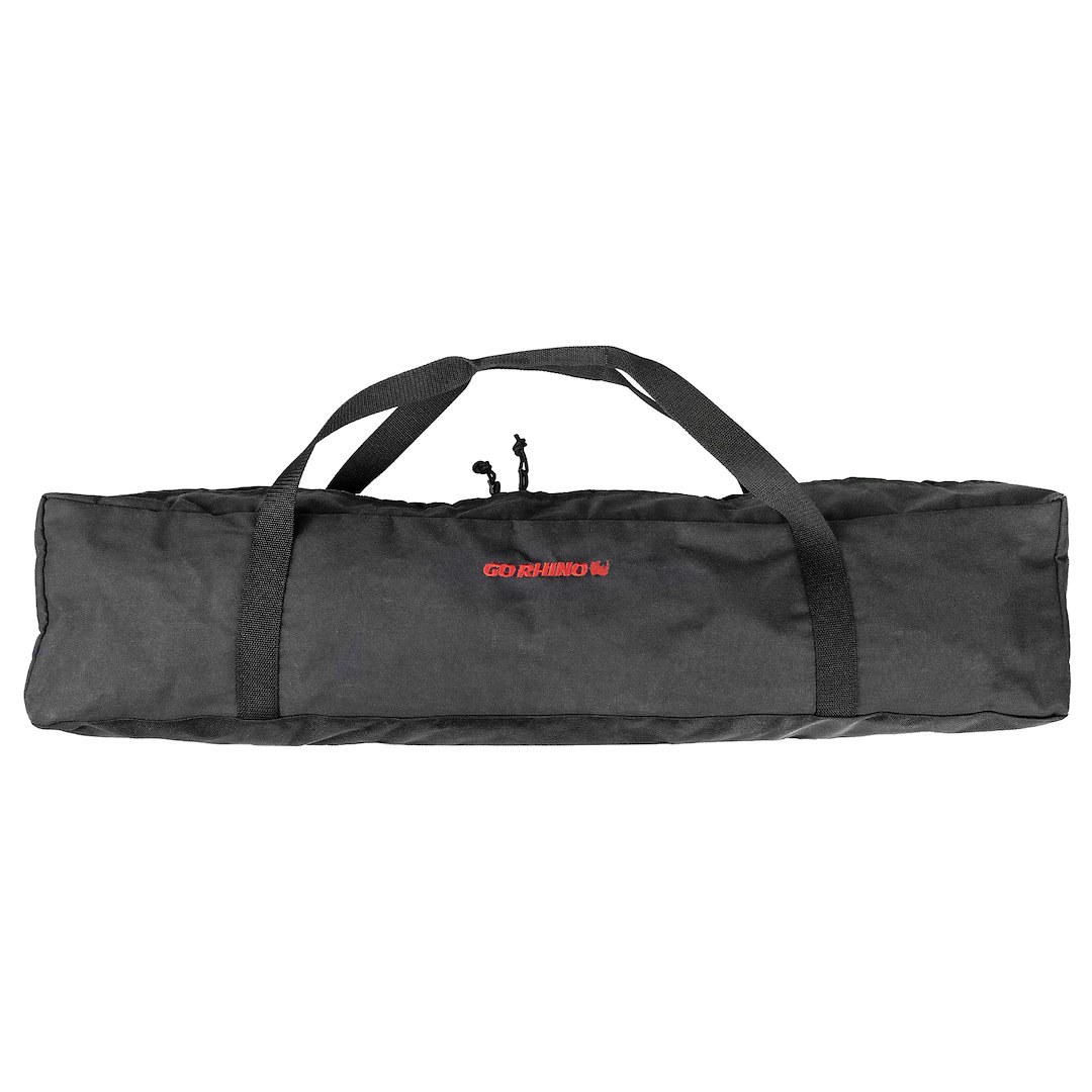 Go Rhino Gear Bag, Xventure, Duffle Bag Style, With 3 Zippers, With Carrying Straps, With Go Rhino Logo, Gray with Red Lining – XG1110-01