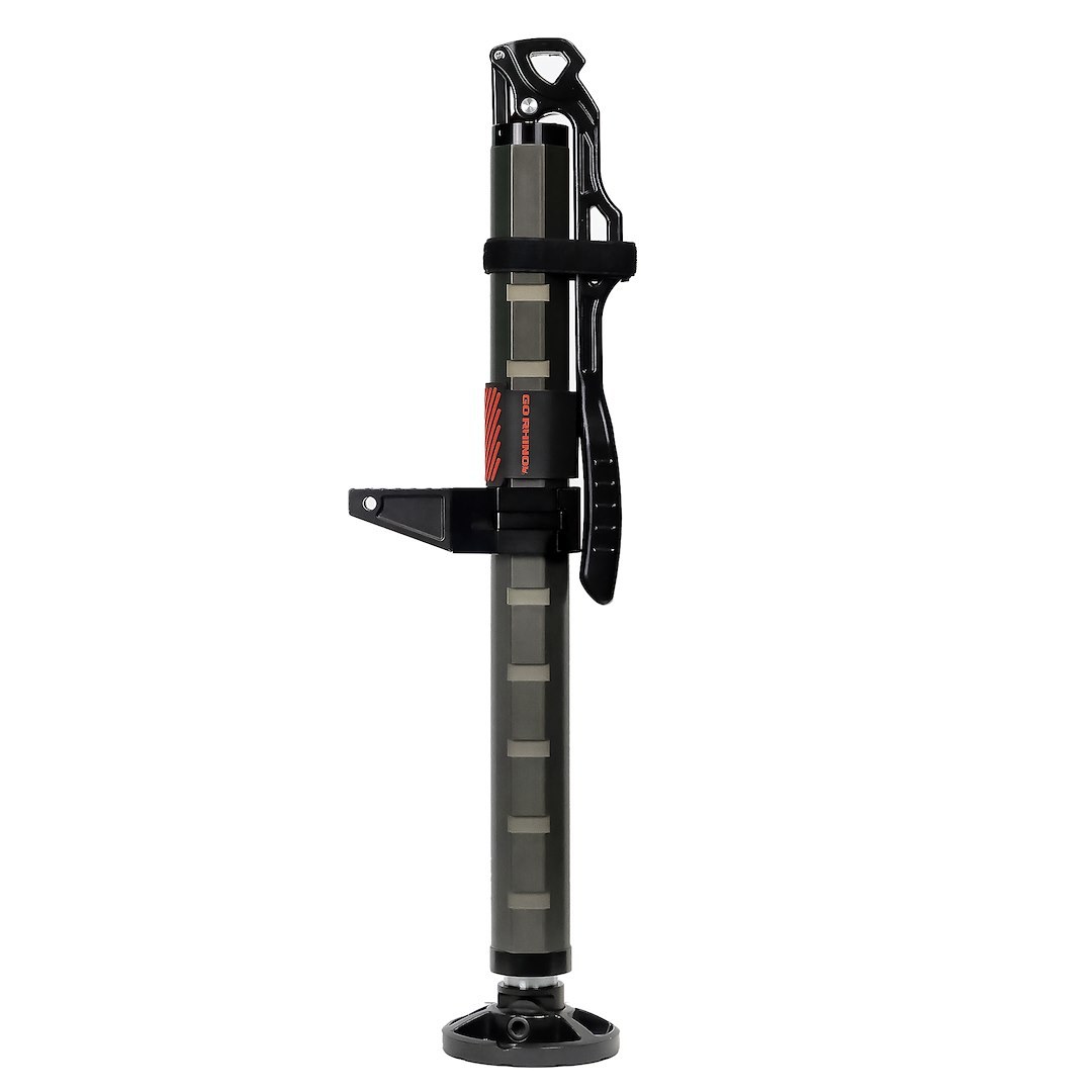 Go Rhino Jack, El Gato, High Lift, Hydraulic, 4,400 Pound Capacity, 27-1/2 Inch to 48-1/2 Inch Lifting Range, Anodized, Black, Aluminum – XG-RJ50010B