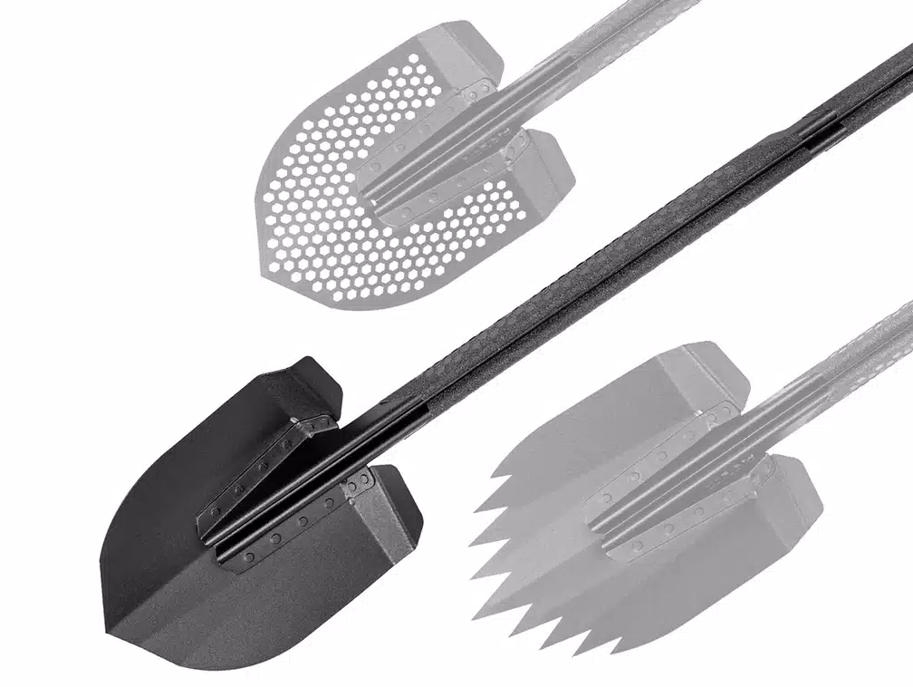 Go Rhino Shovel, Xventure, Black, Non-Folding, 47 Inch Length – XG-RS50010T
