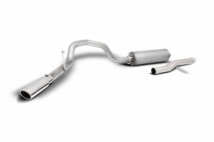 Gibson Exhst Exhaust System Kit, Exhaust System Kit Cat Back System, Stainless Steel, With Muffler, 3-1/2 Inch Pipe Diameter – 616517