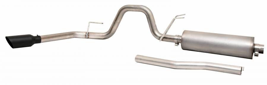 Gibson Exhst Exhaust System Kit, Black Elite Series Cat-Back System, Stainless Steel, With Muffler, 3 Inch Pipe Diameter – 619909B
