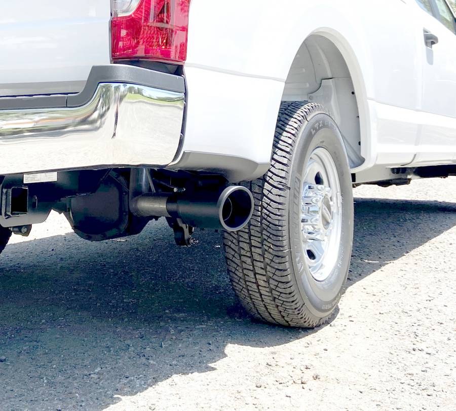 Gibson Exhst Exhaust System Kit, Black Elite Series Cat-Back System, Stainless Steel, With Muffler, 3 Inch Pipe Diameter – 619909B